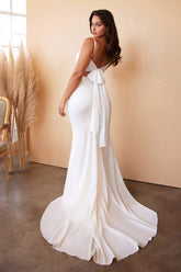 White Milla Satin Gown